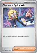 Clemont's Quick Wit 167/191 - Uncommon - Reverse Holo-Kantocards
