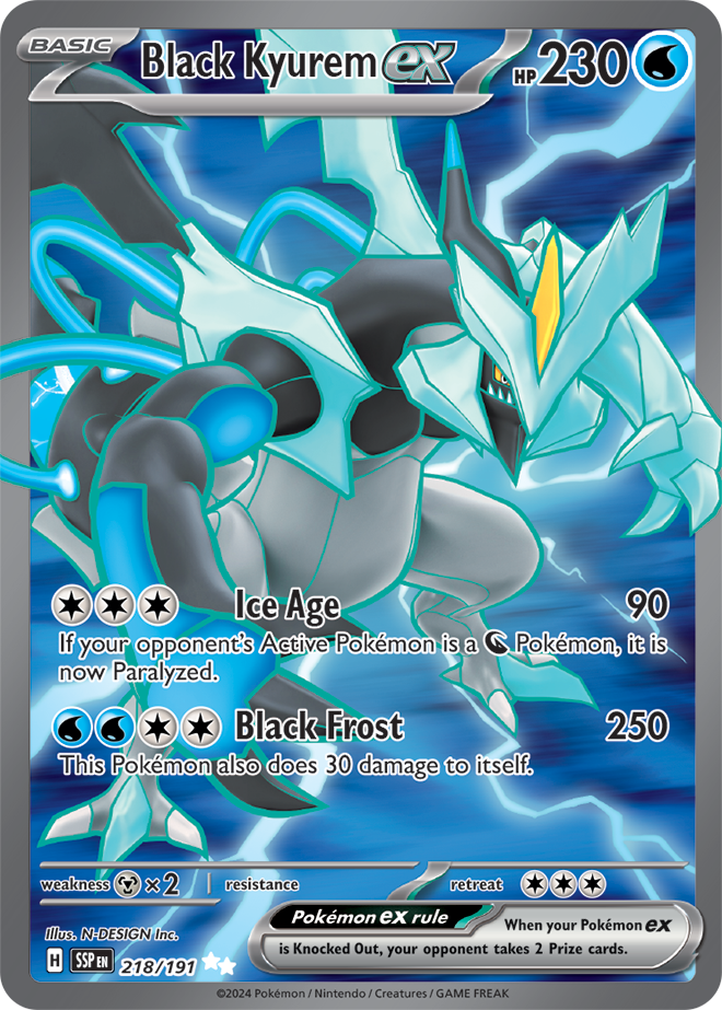Black Kyurem ex 218/191 - Ultra Rare (ESPAÑOL)