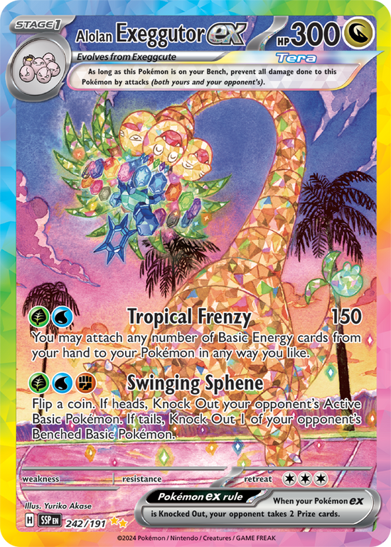 Alolan Exeggutor ex 242/191 - Special Illustration Rare (ESPAÑOL)