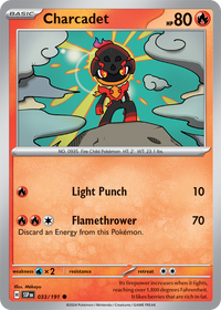 Charcadet 033/191 - Common - Reverse Holo-Kantocards