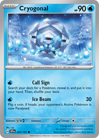 Cryogonal 047/191 - Common-Kantocards