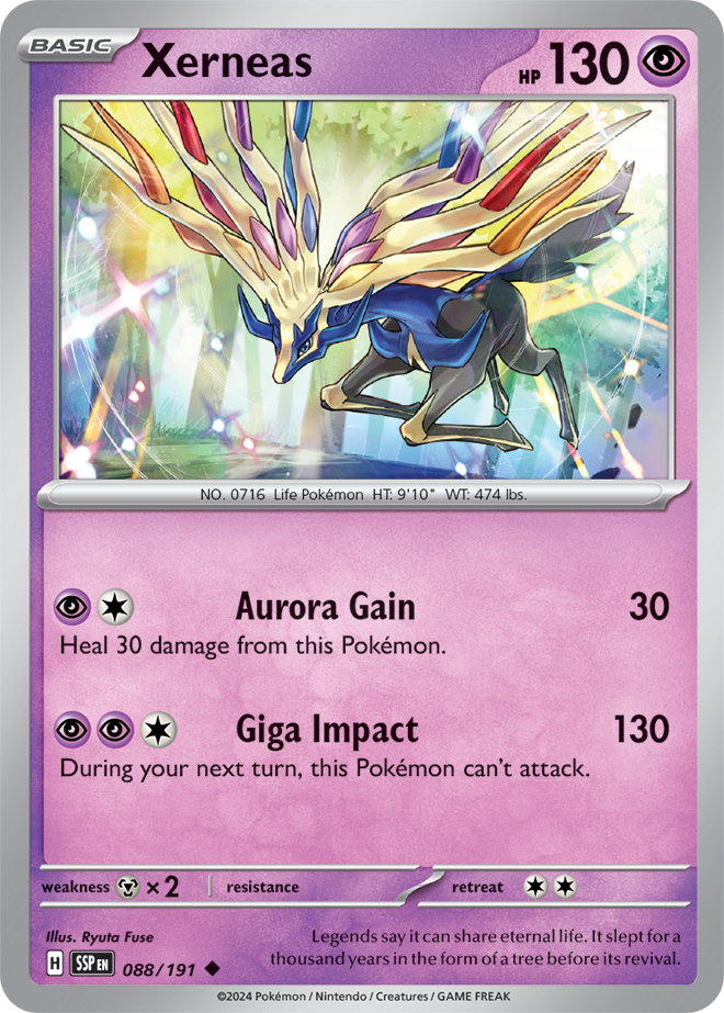 Xerneas 088/191 - Uncommon - Reverse Holo-Kantocards