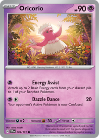 Oricorio 089/191 - Common-Kantocards