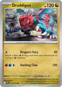 Druddigon 115/159 - Common - Reverse Holo-Kantocards