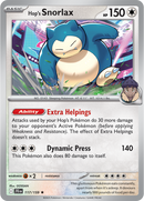 Hop's Snorlax 117/159 - Rare - Holo-Kantocards