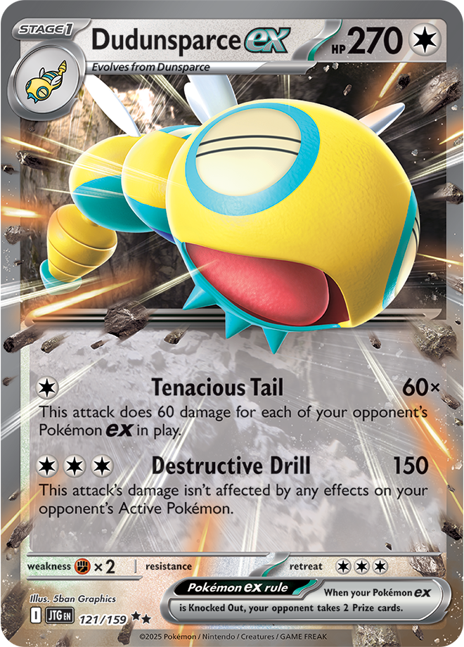 Dudunsparce ex 121/159 - Double Rare