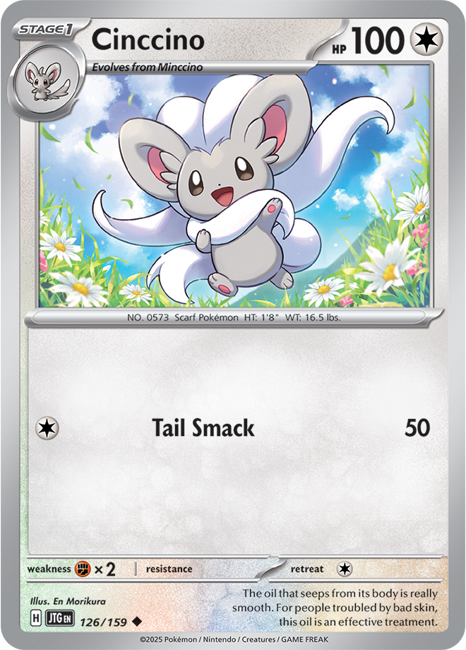 Cinccino 126/159 - Uncommon - Reverse Holo