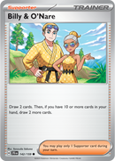 Billy and O'Nare 142/159 - Common - Reverse Holo-Kantocards