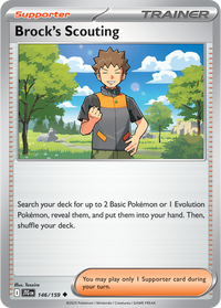 Brock's Scouting 146/159 - Uncommon - Reverse Holo-Kantocards