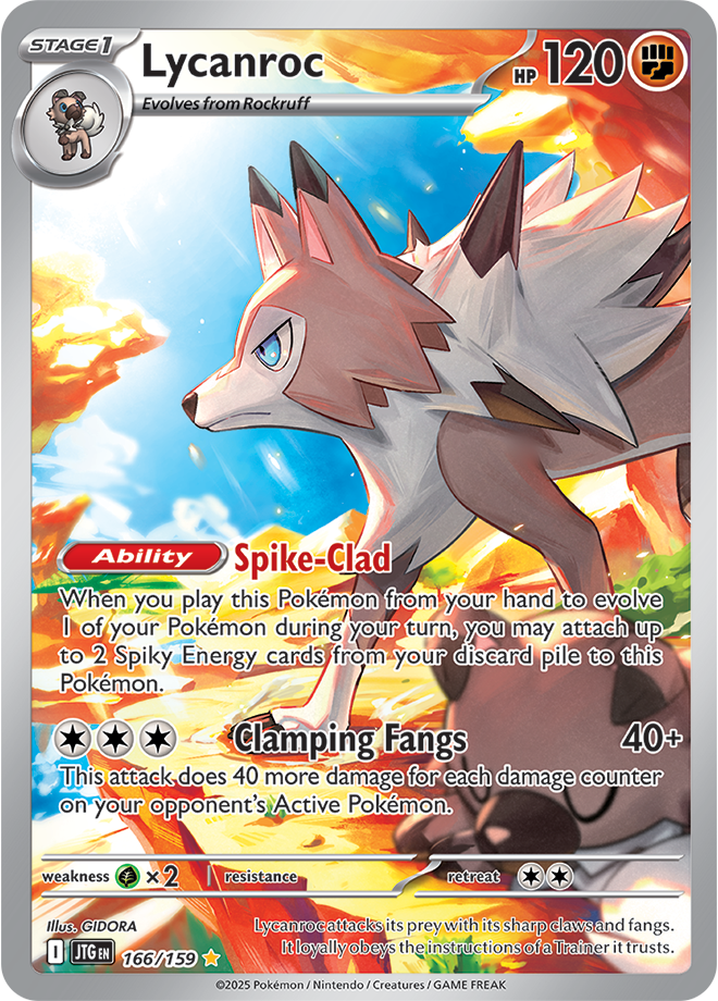 Lycanroc 166/159 - Illustration Rare - Español