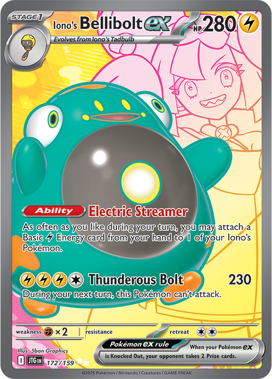 Iono's Bellibolt ex 172/159 - Ultra Rare - Español