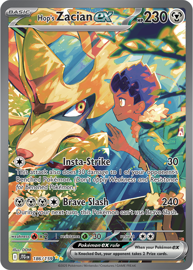 Hop's Zacian ex 186/159 - Special Illustration Rare - Español