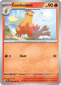 Combusken 023/159 - Uncommon - Reverse Holo-Kantocards