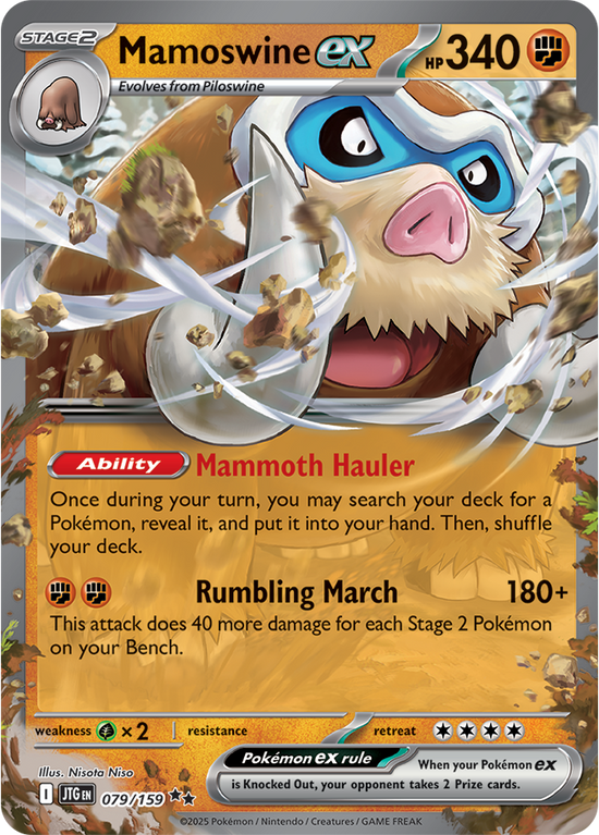 Mamoswine ex 079/159 - Double Rare
