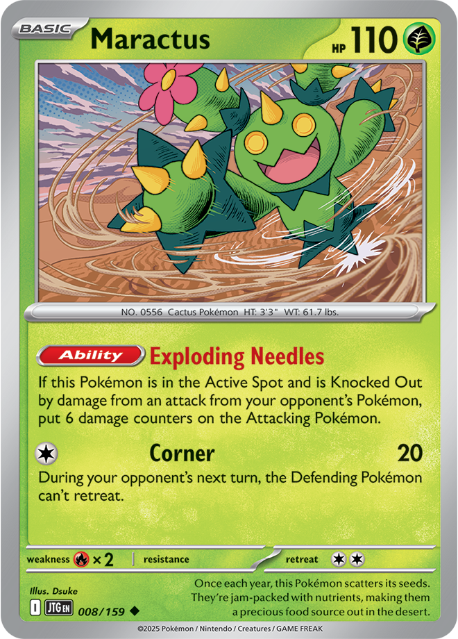 Maractus 008/159 - Uncommon - Reverse Holo