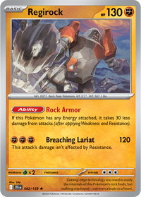 Regirock 082/159 - Rare - Holo - Reverse Holo-Kantocards
