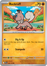 Rockruff 084/159 - Common - Reverse Holo-Kantocards