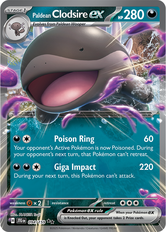Paldean Clodsire ex 094/159 - Double Rare