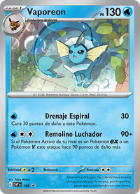 Vaporeon Promo Español 