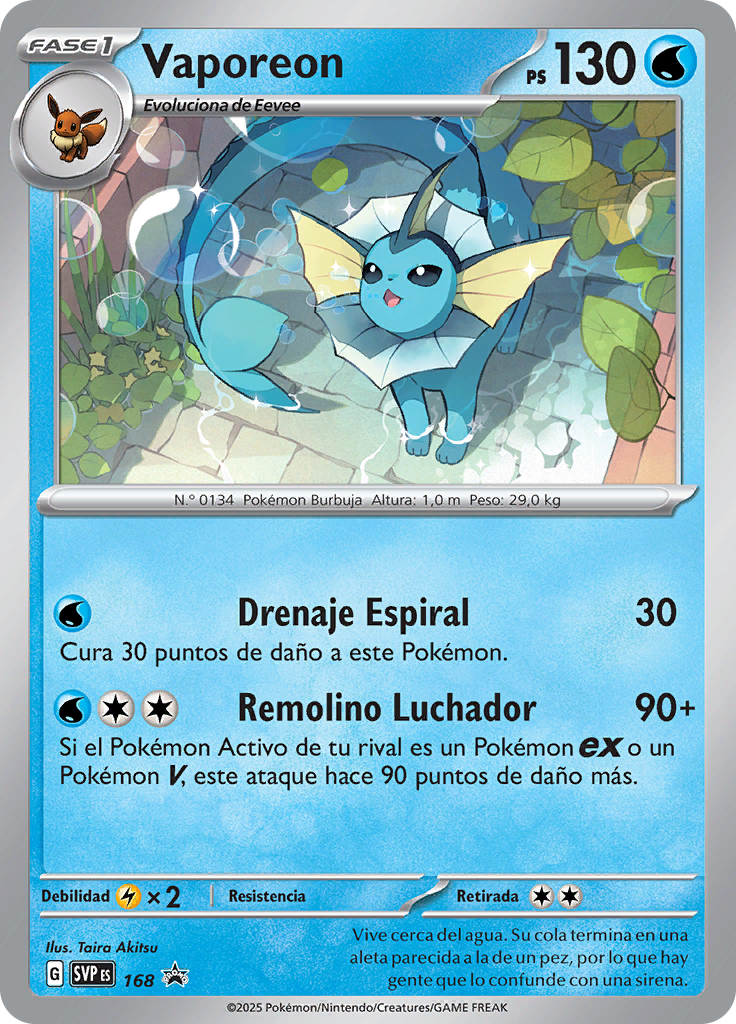 Vaporeon Promo Español 