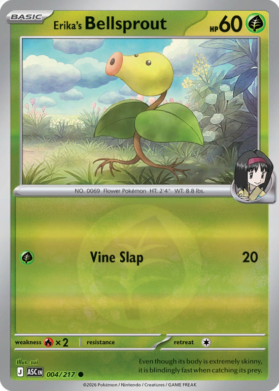 Erika's Bellsprout 004/217 - Common - Reverse Holo