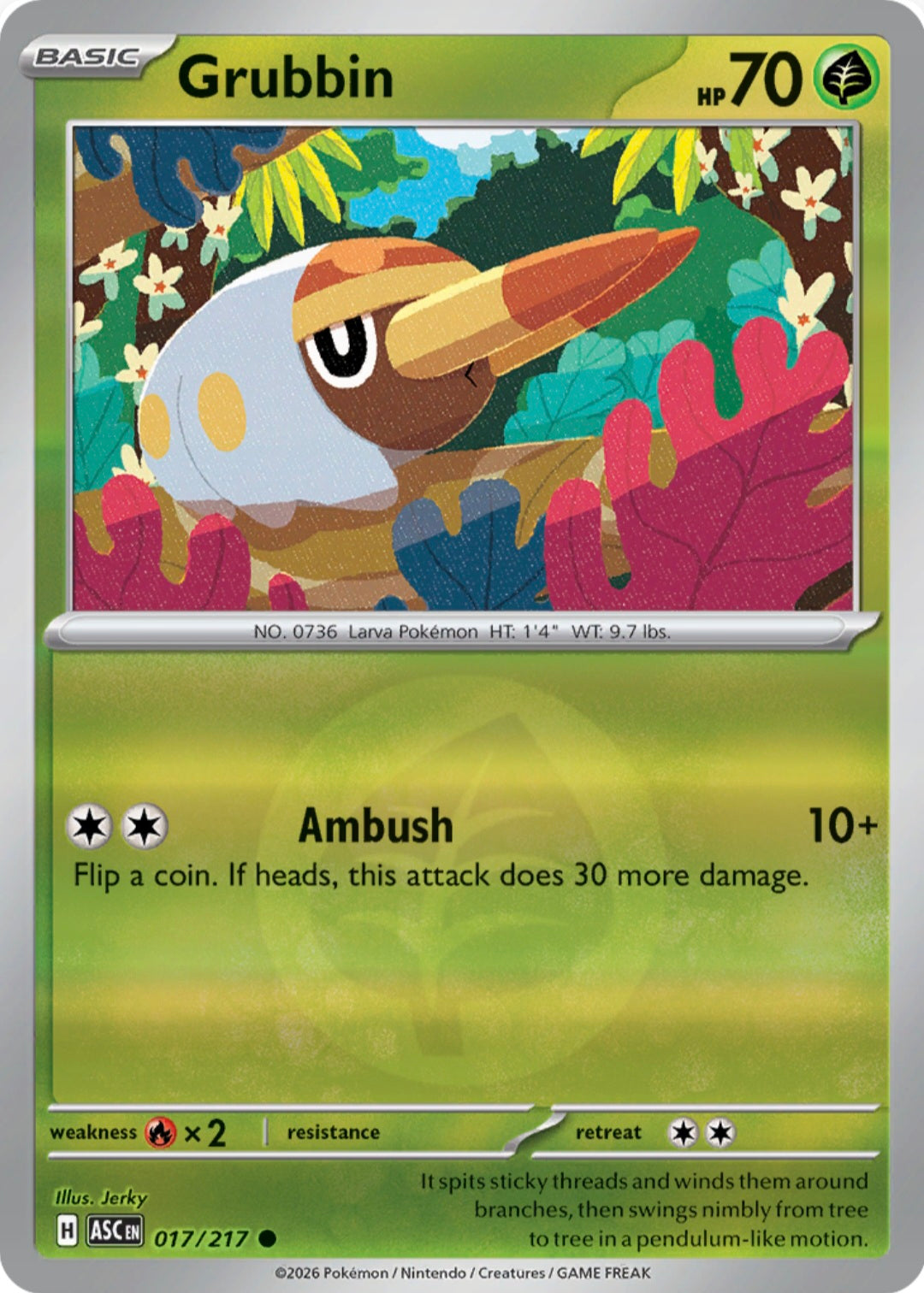 Grubbin 017/217 - Common - Reverse Holo