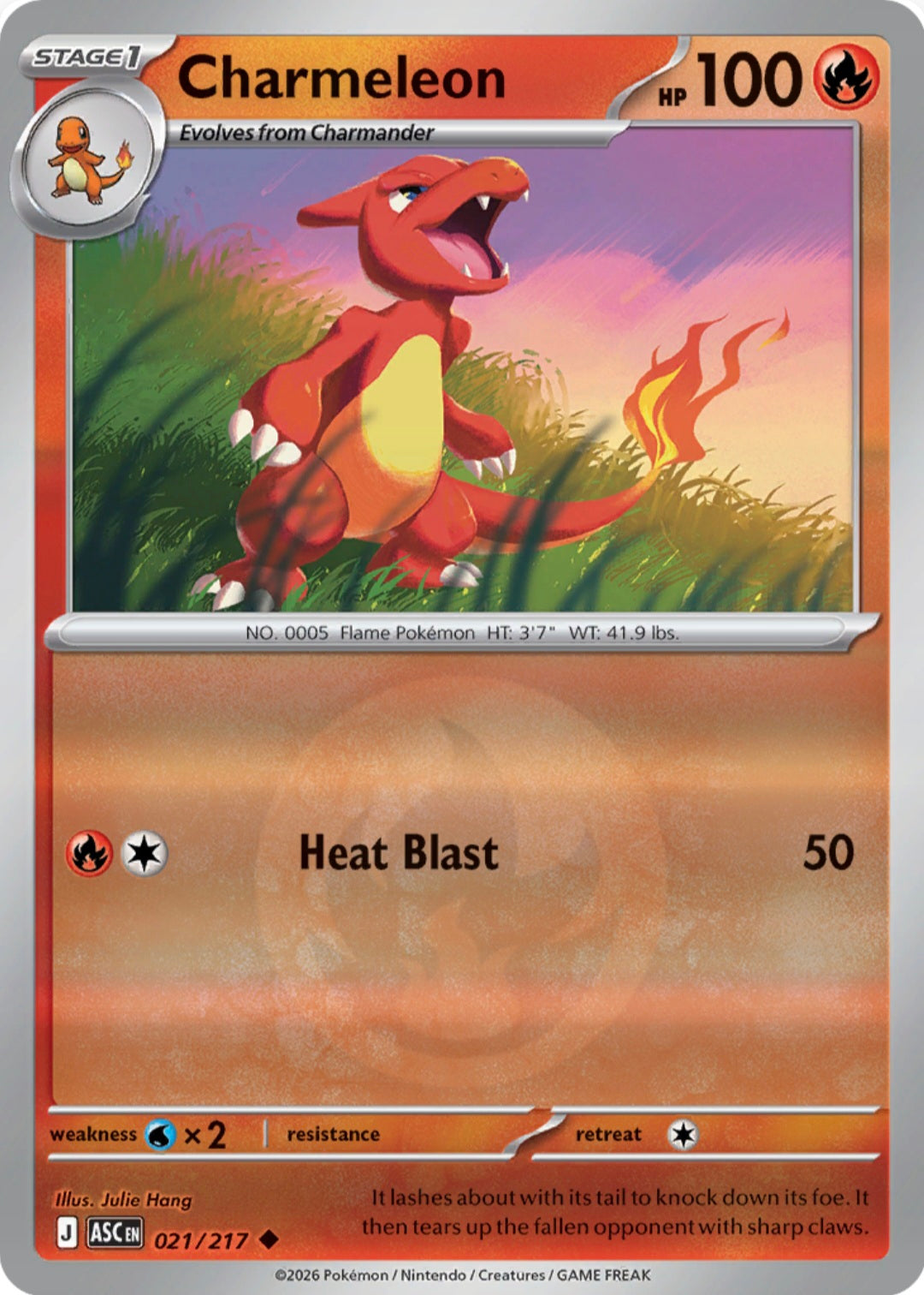 Charmeleon 021/217 - Uncommon - Reverse Holo