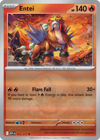 Entei 025/217 - Rare - Reverse Holo