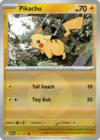 Pikachu 055/217 - Common - Reverse Holo