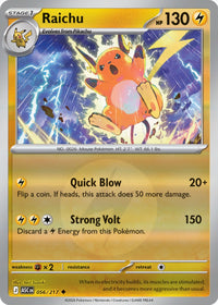 Raichu 056/217 - Uncommon - Reverse Holo