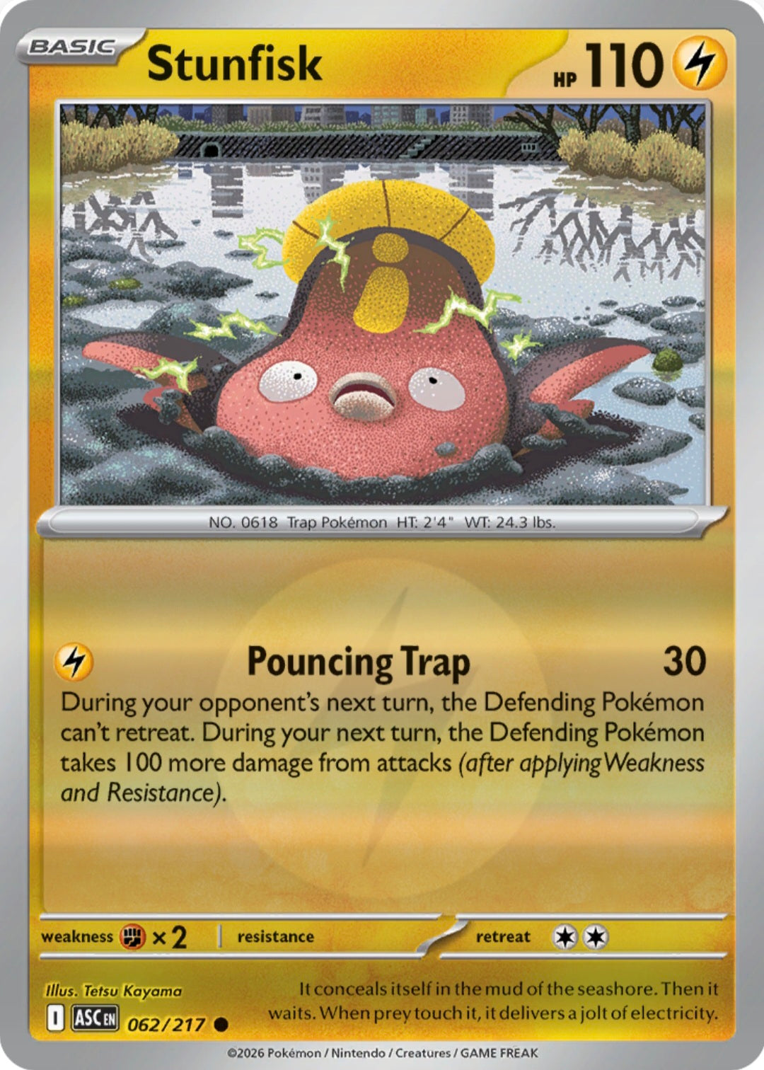 Stunfisk 062/217 - Common - Reverse Holo