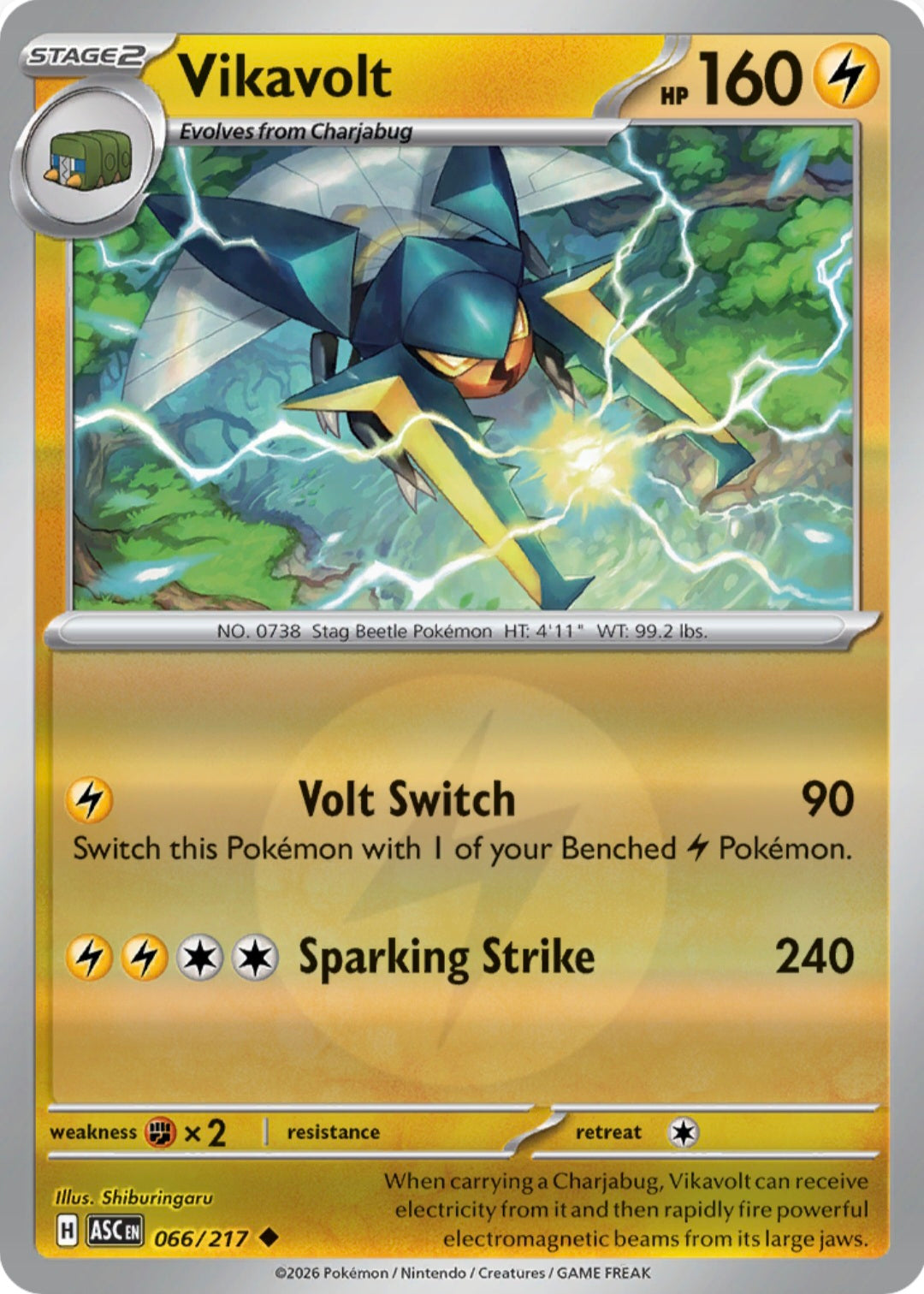Vikavolt 066/217 - Uncommon - Reverse Holo