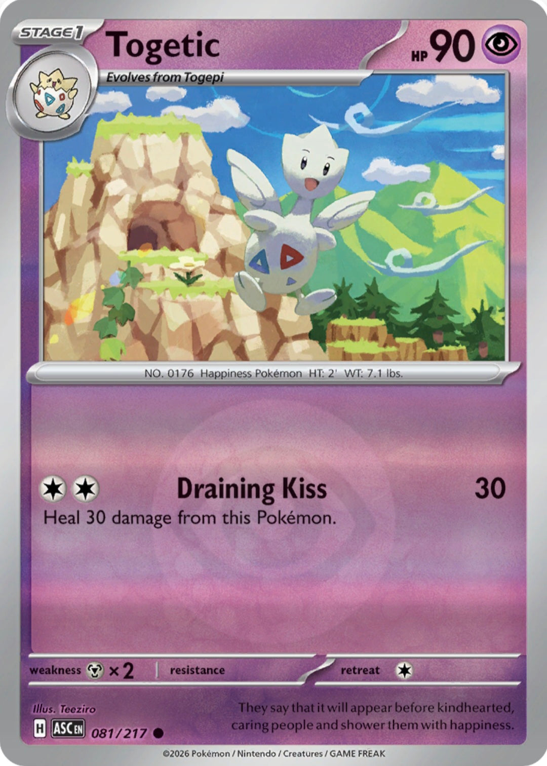 Togetic 081/217 - Common - Reverse Holo