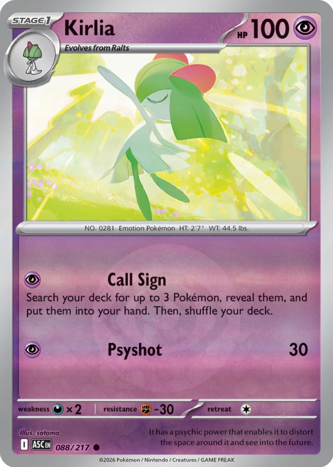 Kirlia 088/217 - Common - Reverse Holo