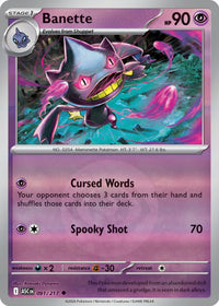 Banette 091/217 - Uncommon - Reverse Holo