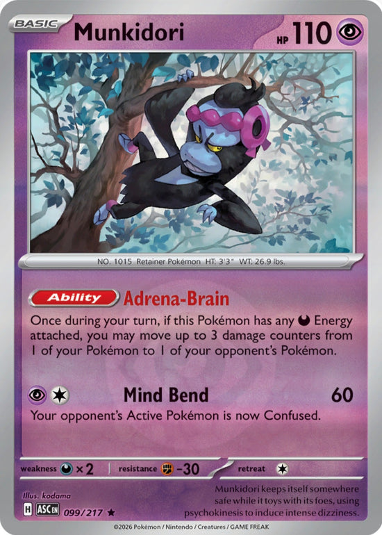 Munkidori 099/217 - Rare - Reverse Holo