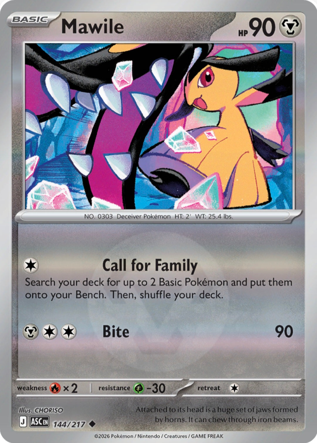 Mawile 144/217 - Uncommon - Reverse Holo