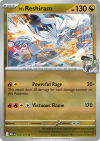 N's Reshiram 154/217 - Rare - Reverse Holo