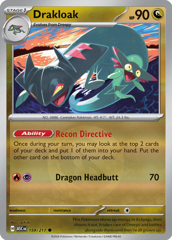 Drakloak 159/217 - Common - Reverse Holo