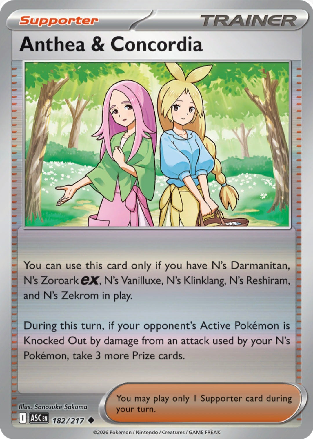 Anthea & Concordia 182/217 - Uncommon - Reverse Holo