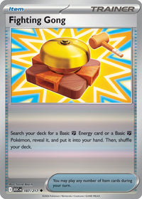 Fighting Gong 187/217 - Uncommon - Reverse Holo