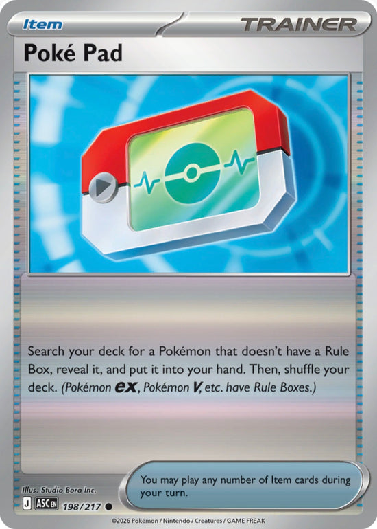 Poké Pad 198/217 - Common - Reverse Holo