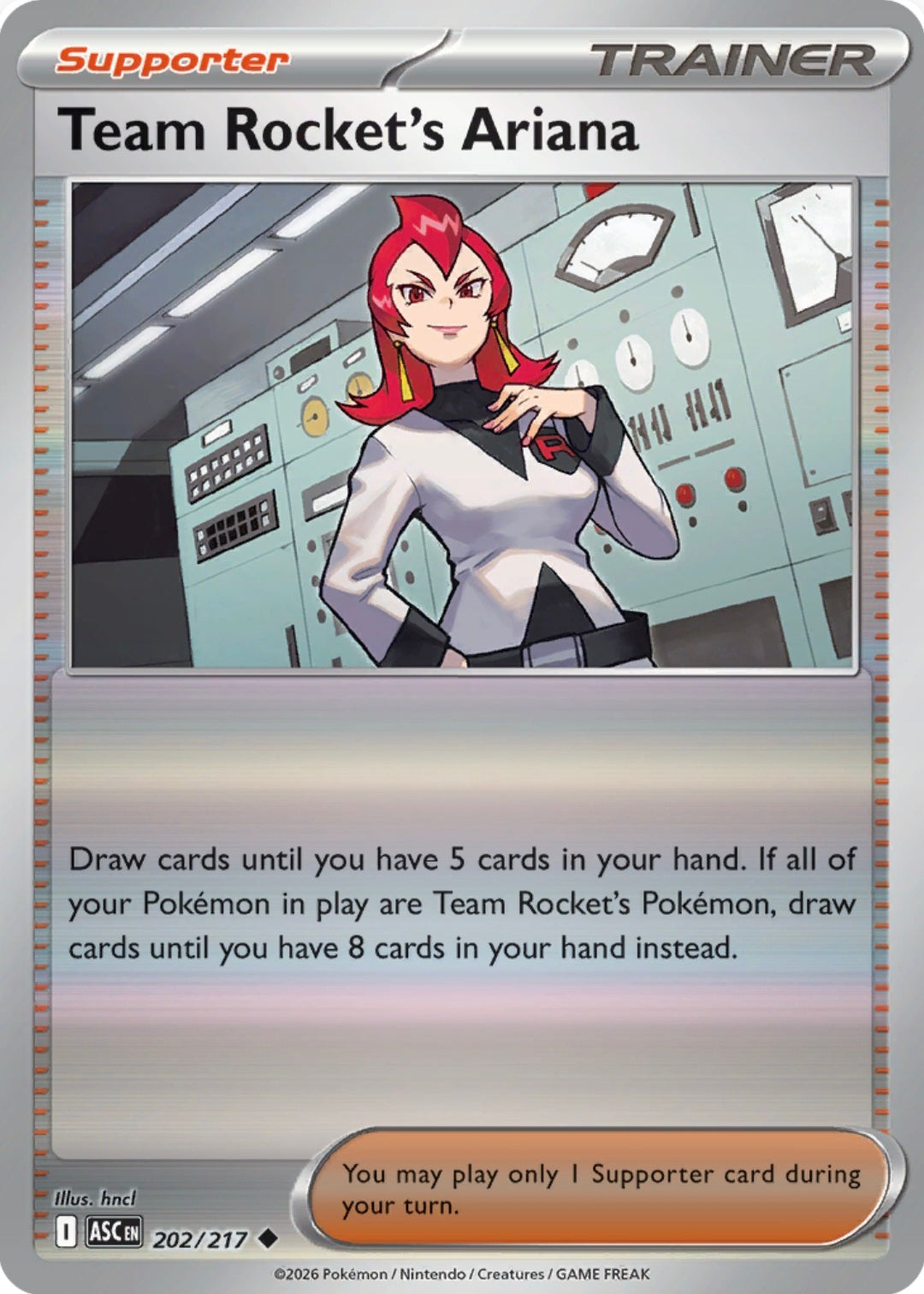 Team Rocket's Ariana 202/217 - Uncommon - Reverse Holo
