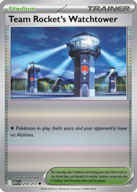 Team Rocket's Watchtower 210/217 - Uncommon - Reverse Holo