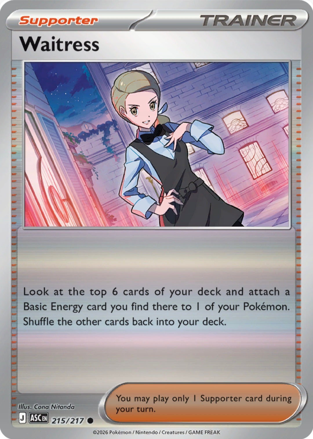 Waitress 215/217 - Common - Reverse Holo