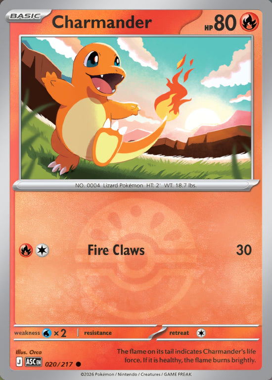 Charmander 020/217 - Common - Friend Ball