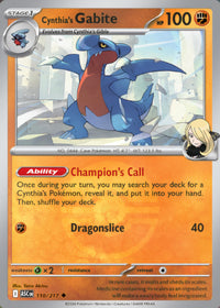 Cynthia's Gabite 110/217 - Uncommon - Poke Ball