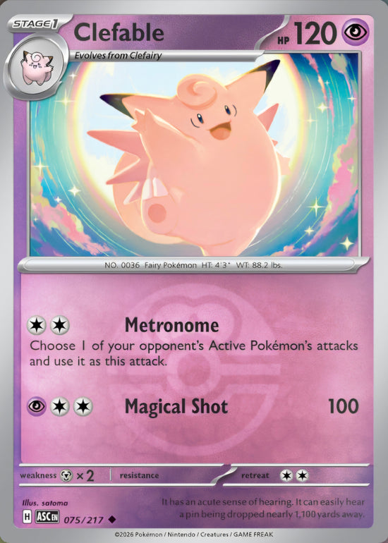 Clefable 075/217 - Uncommon - Love Ball