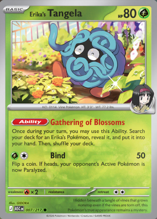 Erika's Tangela 007/217 - Common - Poke Ball