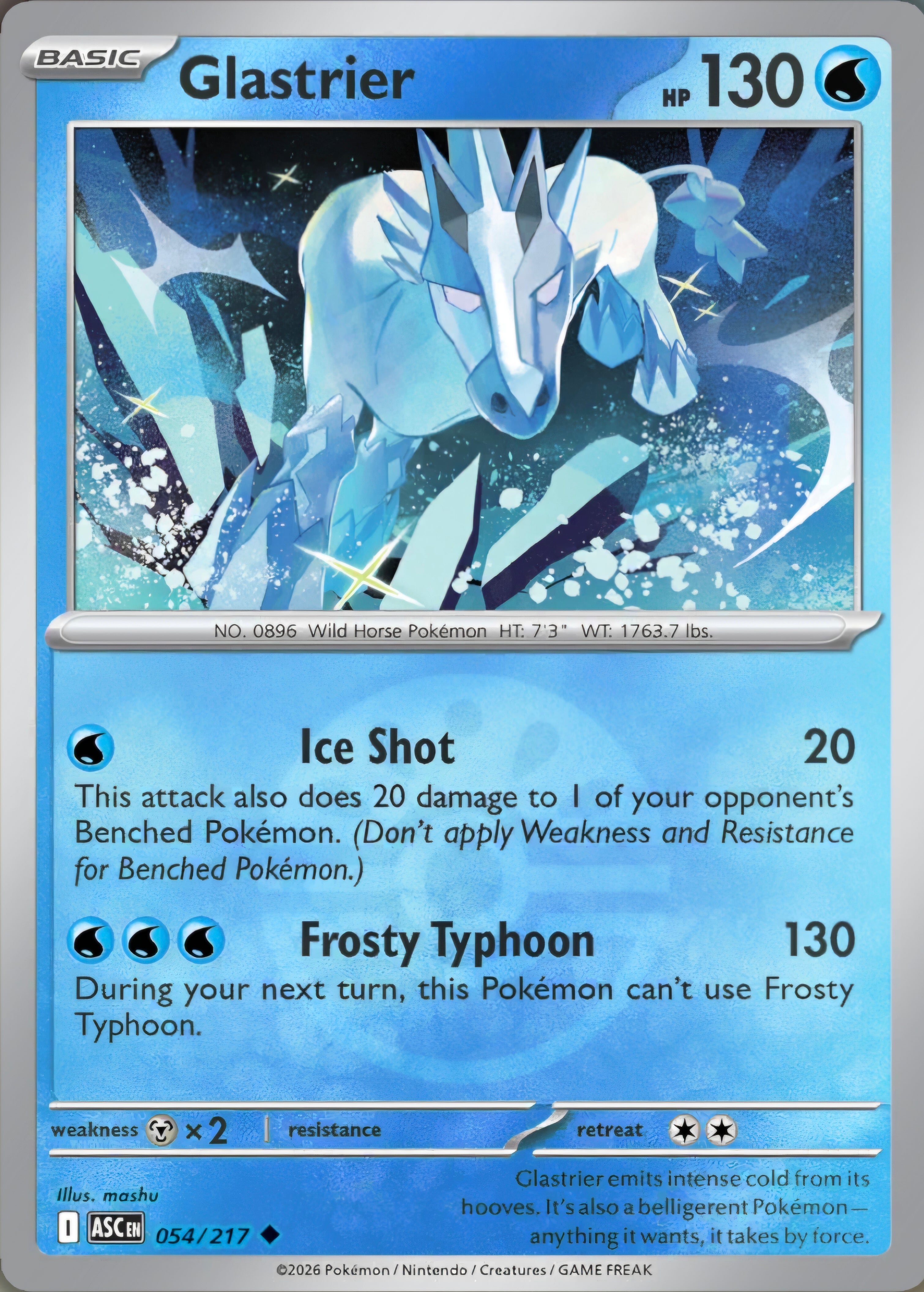 Glastrier 054/217 - Uncommon - Friend Ball